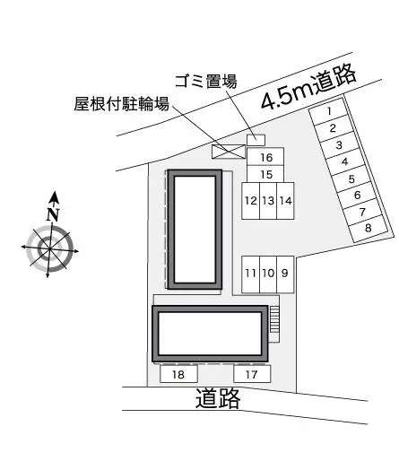 福山市大門町野々浜　月極駐車場（LP）